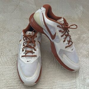 Nike Lunar TR1 training athletic sneakers Longhorns white burned orange Sz 18